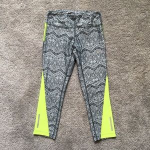 Nike DriFit Reflective Neon Cropped Leggings